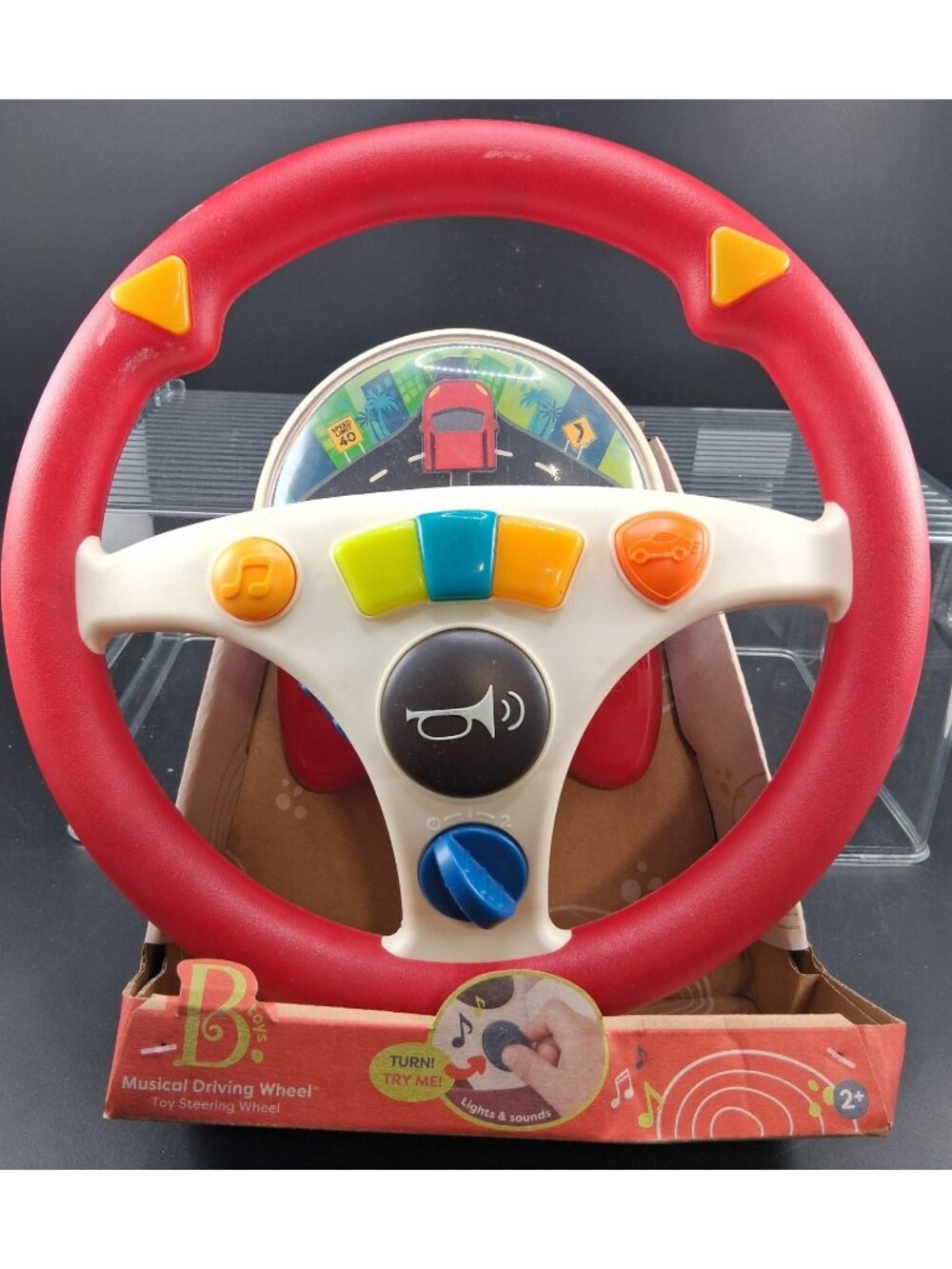 Musical Driving Wheel Toy With Lights & Sounds Great For 2+ Years